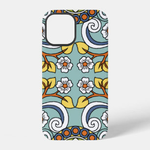 Funda Para iPhone 12 Patrón multicolor vintage de medallón sin costuras