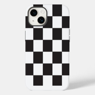 Funda Para iPhone 14 Patrón negro y blanco de Mod a cuadros