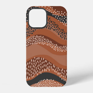Funda Para iPhone 12 Patrón ondulado continuo en estilo geo natural. Ho