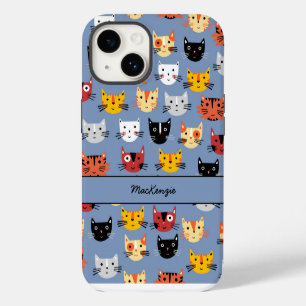 Funda Para iPhone 14 Patrón personalizado de gato