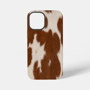 Funda Para iPhone 12 Mini Patrón realista de cuero de ternera