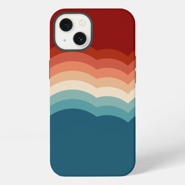Funda Para iPhone Patrón Retro 70 (Reverso )