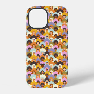 Funda Para iPhone 12 Patrón Retro Mujeres del Mundo