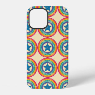 Funda Para iPhone 12 Patrón retro sin fisuras. Textura con círculos y s