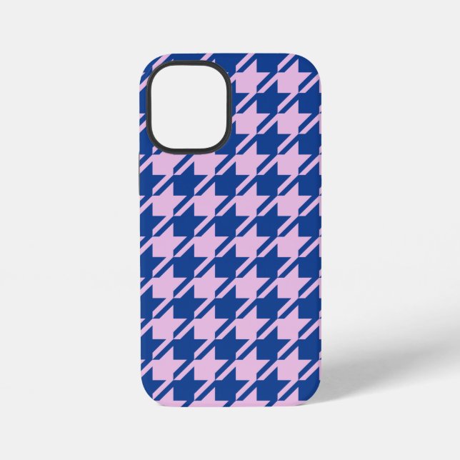 Funda Para iPhone Patrón rosa+azul de dientes de perro (Reverso )