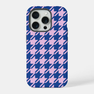 Patrón rosa+azul de dientes de perro