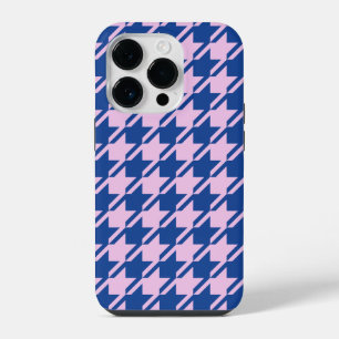 Funda Para iPhone 14 Pro Patrón rosa y azul de Houndstap
