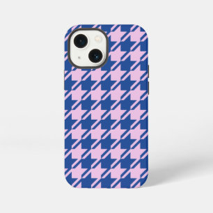 Funda Para iPhone 13 Mini Patrón rosa y azul de Houndstap