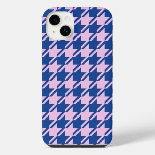 Funda Para iPhone 14 Plus Patrón rosa y azul de Houndstap