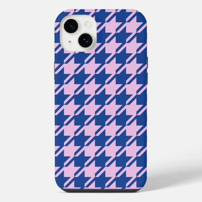Funda Para iPhone Patrón rosa y azul de Houndstap (Reverso)