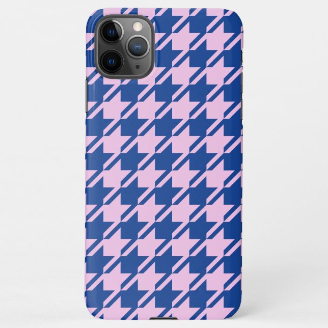 Funda Para iPhone Patrón rosa y azul de Houndstap (Reverso)