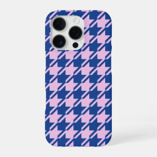 Funda Para iPhone 16 Pro Patrón rosa y azul de Houndstap