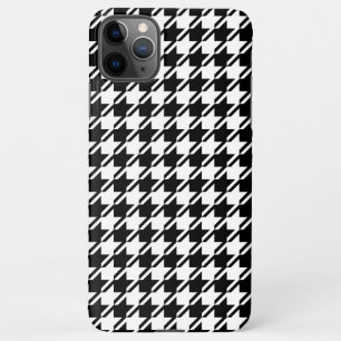Funda Para iPhone 11Pro Max Patrón Rpt de Houndstoth BW