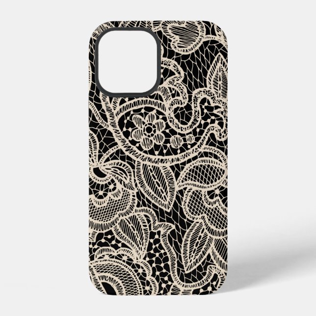 Funda Para iPhone Patrón sin costuras de encaje (Reverso )