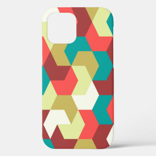 Funda Para iPhone 12 Patrón sin costuras. Fondo interminable de geométr