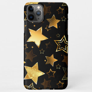 Funda Para iPhone 11Pro Max Patrón sin foco con las estrellas doradas