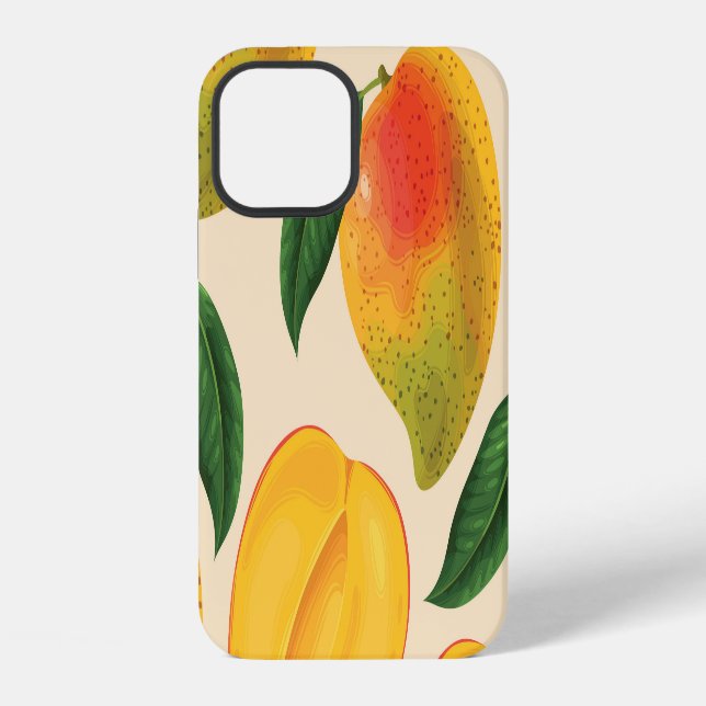 Funda Para iPhone Patrón sin foco de fruta de mango (Reverso )