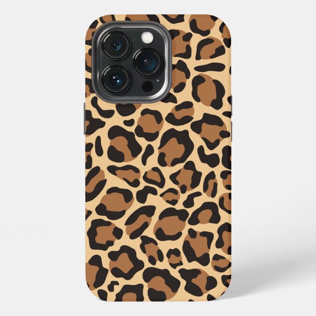 Funda Para iPhone Patrón sin foco de leopardo (Reverso )