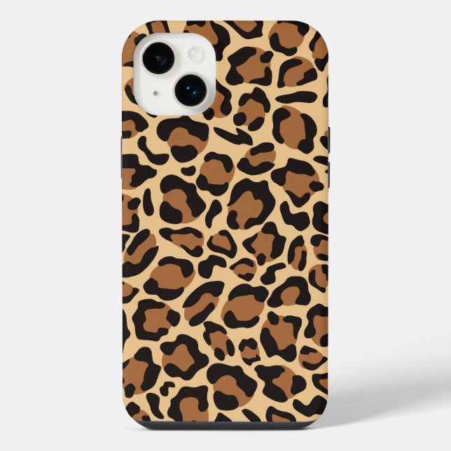 Funda Para iPhone Patrón sin foco de leopardo (Reverso)