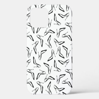 Funda Para iPhone 12 Patrón sin inconvenientes con zapatos de glamour d