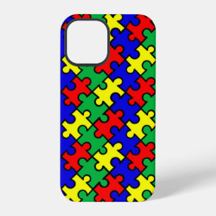 Funda Para iPhone 12 Pro Patrón sin soldadura del rompecabezas-22675