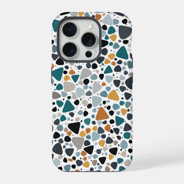Funda Para iPhone Patrón Terrazo (Reverso )