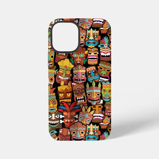 Funda Para iPhone Patrón TIKI 4 (Reverso )