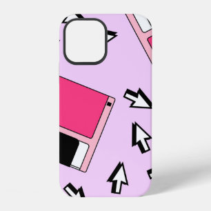 Funda Para iPhone 12 Patrón transparente con disquetes coloridos en vap