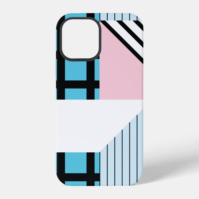 Funda Para iPhone Patrón transparente con formas geométricas abstrac (Reverso )