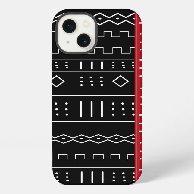 Funda Para iPhone Patrón tribal africano (Reverso )