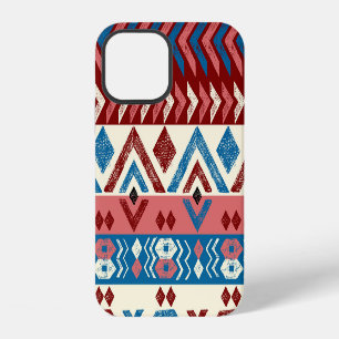 Funda Para iPhone 12 Patrón Tribal Colorido Dibujado a Mano