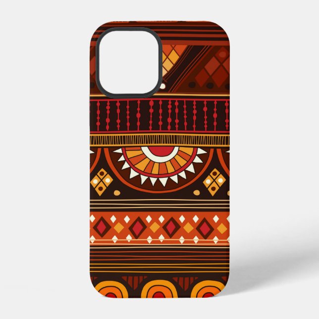 Funda Para iPhone Patrón tribal continuo.  (Reverso )