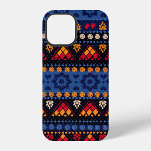 Funda Para iPhone 12 Patrón tribal continuo.