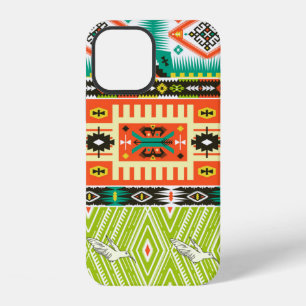 Funda Para iPhone 12 Patrón tribal continuo con elementos geométricos y