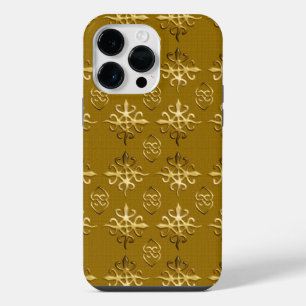 Funda Para iPhone 14 Pro Max Patrón tribal étnico africano. Símbolos Adinkra