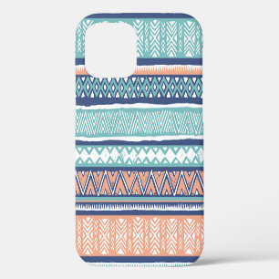 Funda Para iPhone 12 Patrón tribal navajo pastel: patrón continuo.