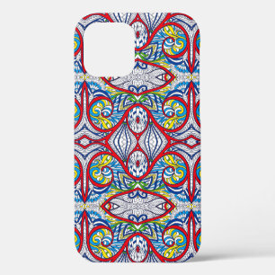 Funda Para iPhone 12 Patrón tribal ornamental sin fisuras. Ilustración.