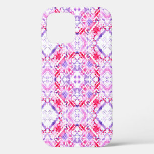 Funda Para iPhone 12 Patrón tribal sin costuras. Grunge de acuarela pin