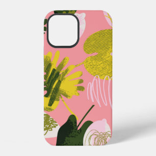 Funda Para iPhone 12 Patrón tropical abstracto exótico con color brilla