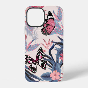 Funda Para iPhone 12 patrón tropical brillante artístico hermoso sin co