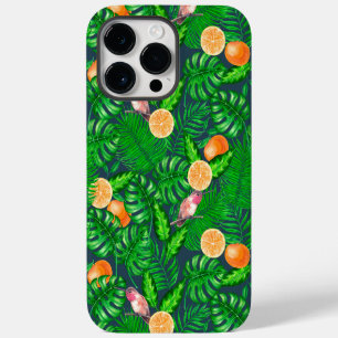 Funda Para iPhone 14 Pro Max Patrón tropical, colibríes