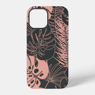 Funda Para iPhone 12 Patrón tropical continuo de verano con palmera mon