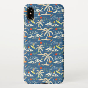 Funda Para iPhone XS Max Patrón Tropical Retro Surf