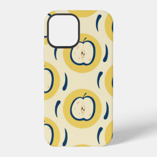 Funda Para iPhone 12 Patrón vintage continuo con manzana.