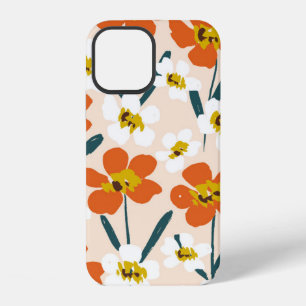 Funda Para iPhone 12 Patrón vintage sin fisuras de flores pintadas seca