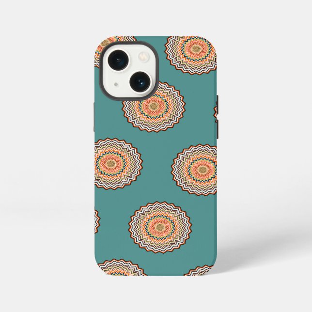 Funda Para iPhone Patrón Zigzag de Mandala (Reverso )