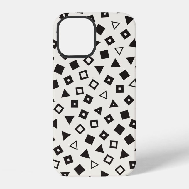 Funda Para iPhone Patrones caóticos sin fisuras. Formas geométricas  (Reverso )