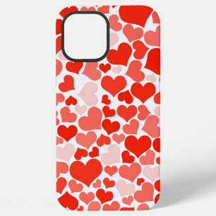 Funda Para iPhone 12 Pro Max Patrones de Corazones Rojos Día de San Valentín Li