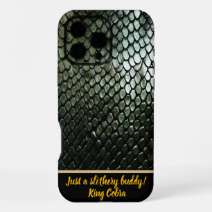 Funda Para iPhone 16 Pro Max Patrones de piel de serpiente venenosa en la natur