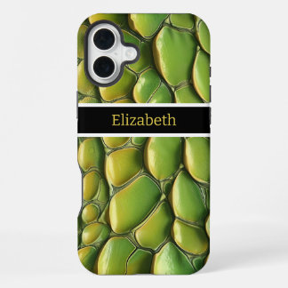 Funda Para iPhone 16 Plus Patrones de piel de serpiente vibrantes a la luz d